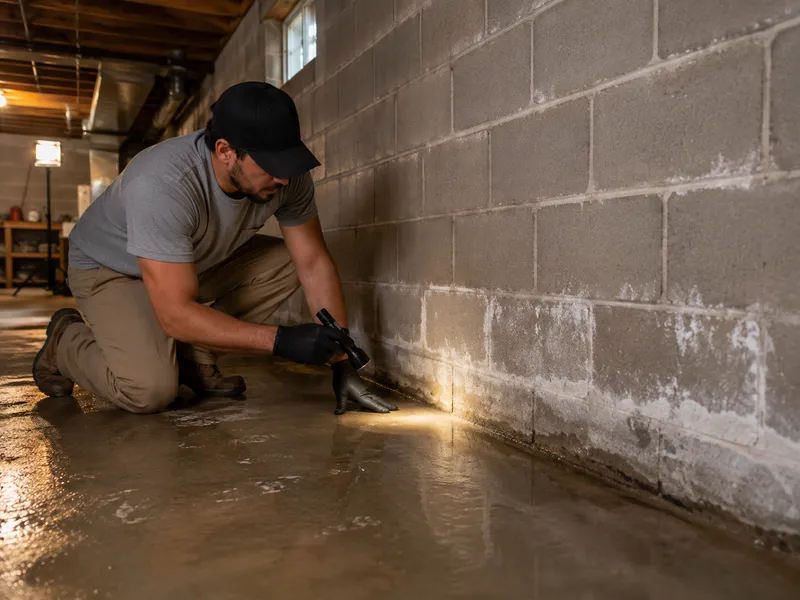 Wet basement repair in Washington County, PA